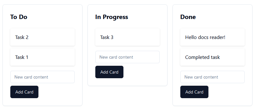 GPT Engineer implemented drag-and-drop Kanban functionality